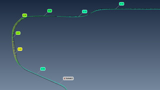Die Schnitt-Darstellung der 3D-Abweichungen in einer Farbkarte ermöglicht einen schnellen optischen Eindruck.