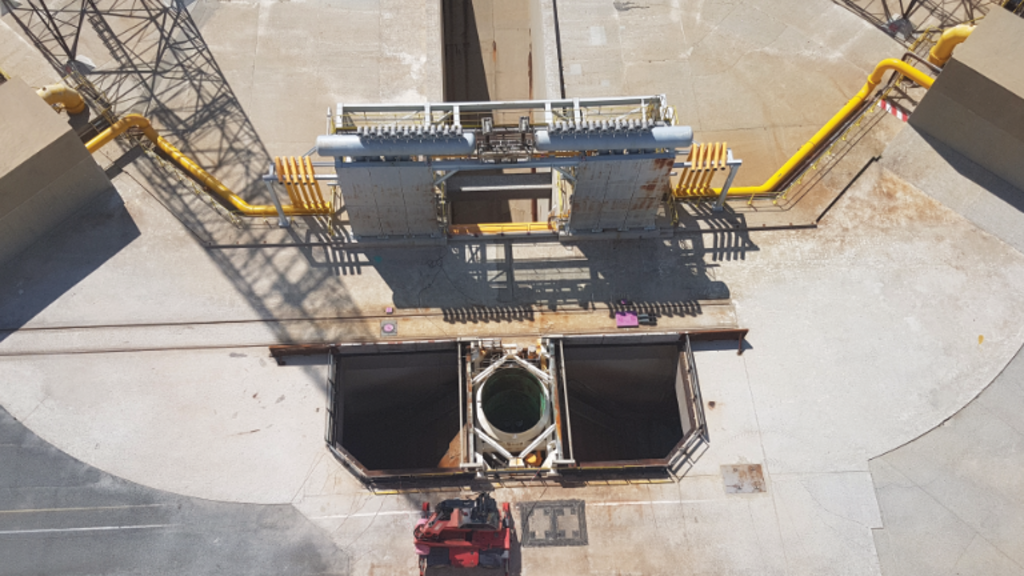 View of the Ariane 5 launch pad from above