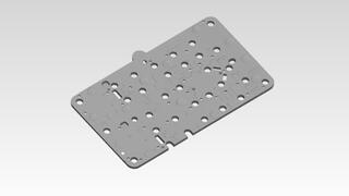 Component measurement: CAD model of a carrier plate of an electronic component