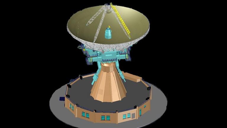 Radioteleskop - CAD Modell aus Messdaten erstellt