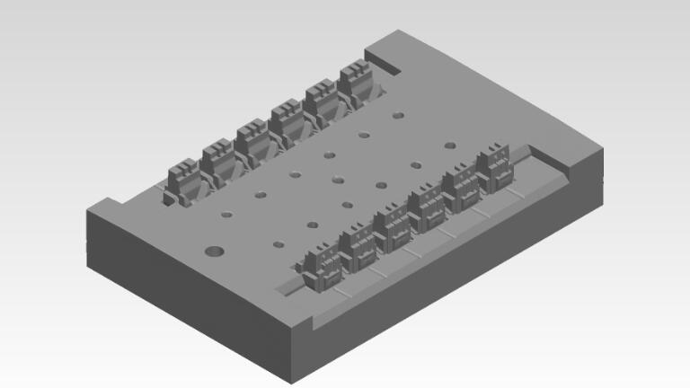 Bauteilvermessung: CAD-Modell von einem Formeinsatz aus dem Werkzeugbau