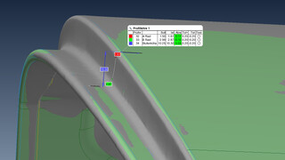 Neben der Messung von konstanten und variablen Radien können Profillehren auch die Stufenhöhe und den Tangentewinkel messen sowie Tangentenpunkte und theoretische scharfe Kantenpunkte erfassen.